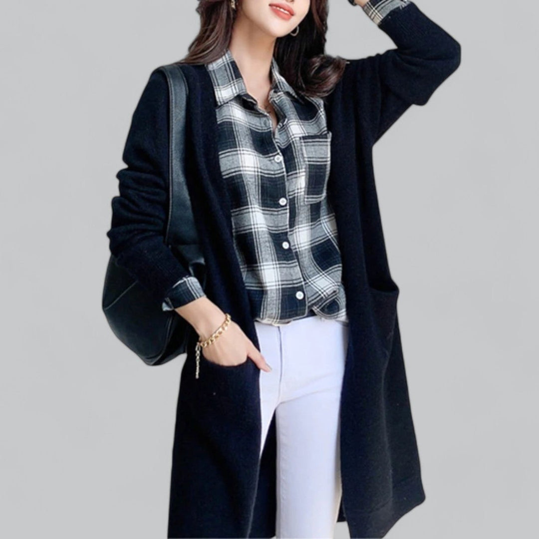 Lune London | Women's Classic Long Cashmere Cardigan