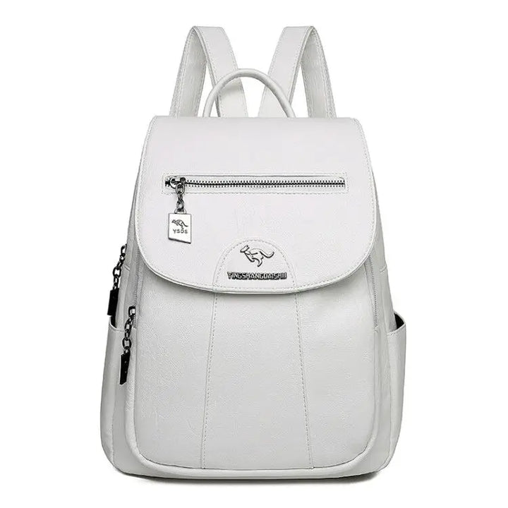 Lune London | Large Leather Backpack with Anti-Theft Protection for Women