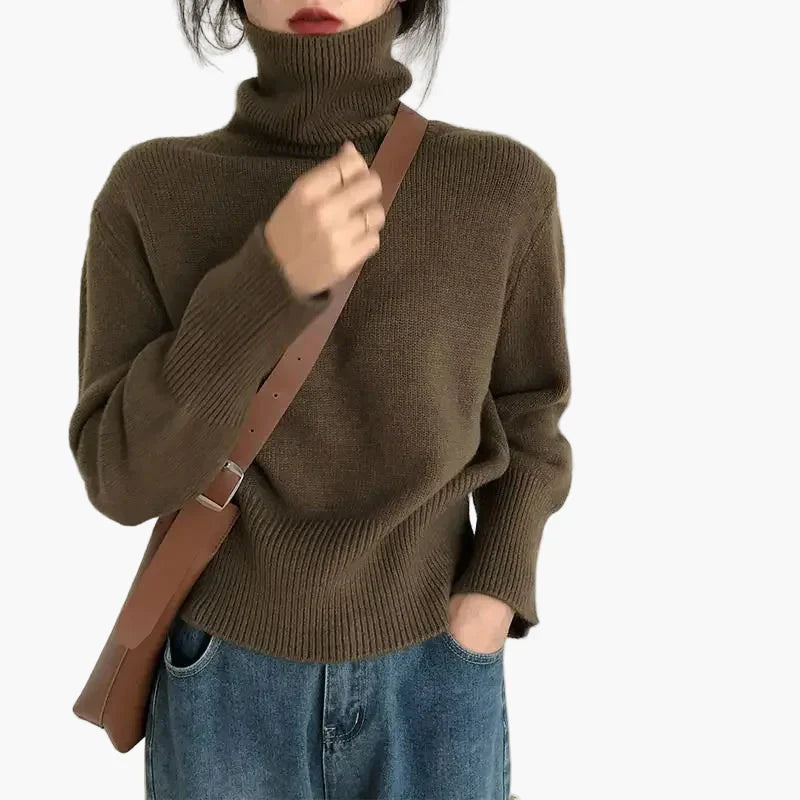 Lune London | Turtleneck Sweater - Trendy Knit Sweater for Autumn Winter for Everyday and Leisure