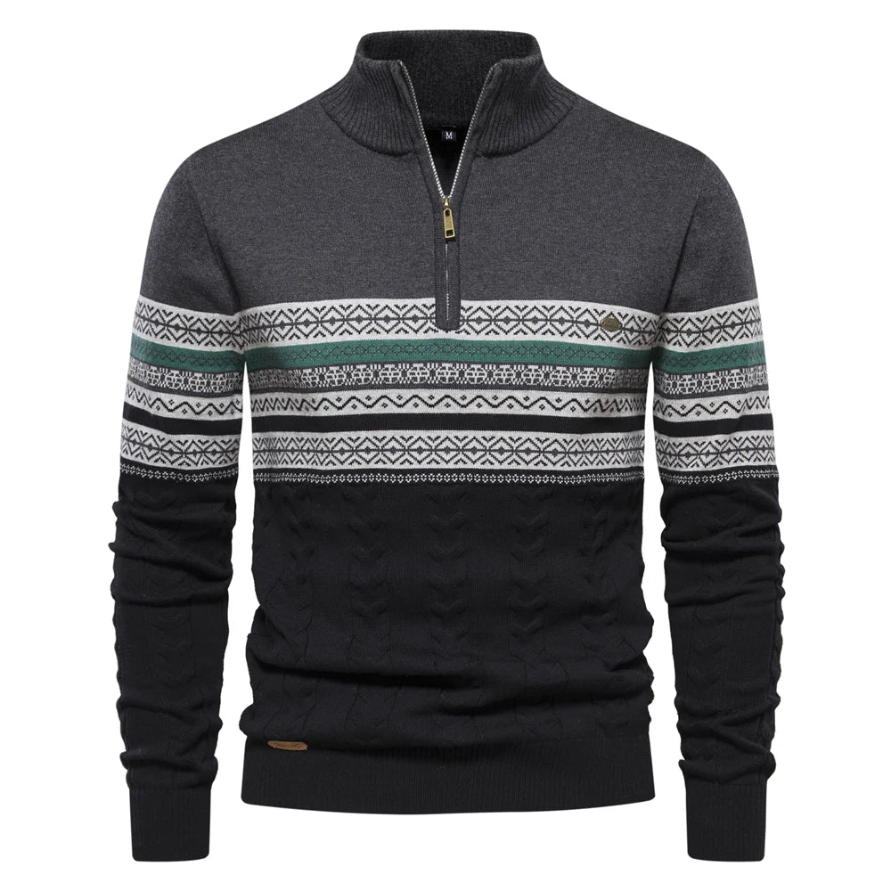 Lune London | Sweatshirt - Retro patterned sweatshirt for men with a comfortable and unique design