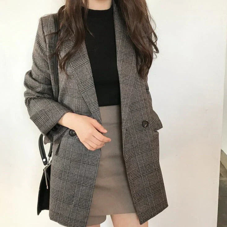 Lune London | Blazer avec veste à carreaux