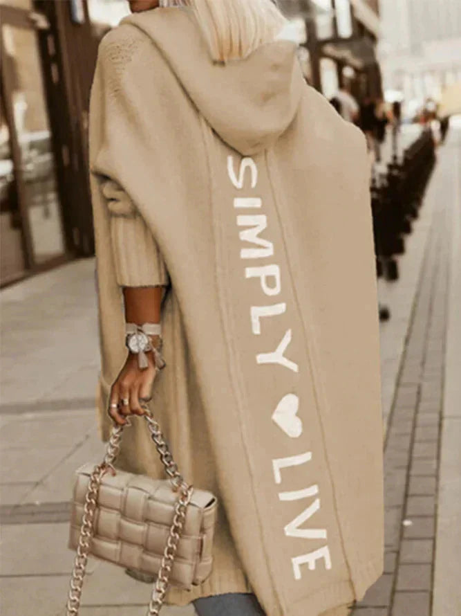 Lune London | Long cardigan with hood