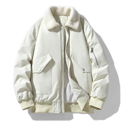 Lune London | Winter bomber jacket with trendy shearling collar - Casual style for cold days
