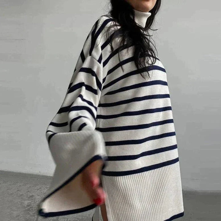 Lune London | Knitted Sweater - Oversized Fit - Soft Roll Neck - Long Sleeve Casual Design