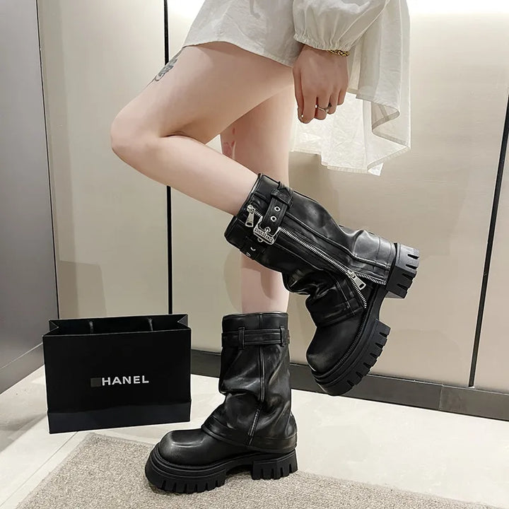 Lune London | Ankle High Combat Boots