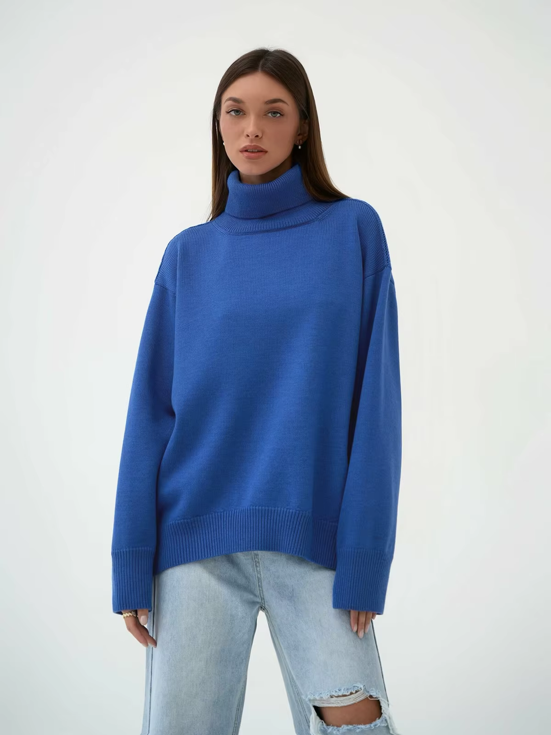 Lune London | Cozy Oversized Sweater with Turtleneck