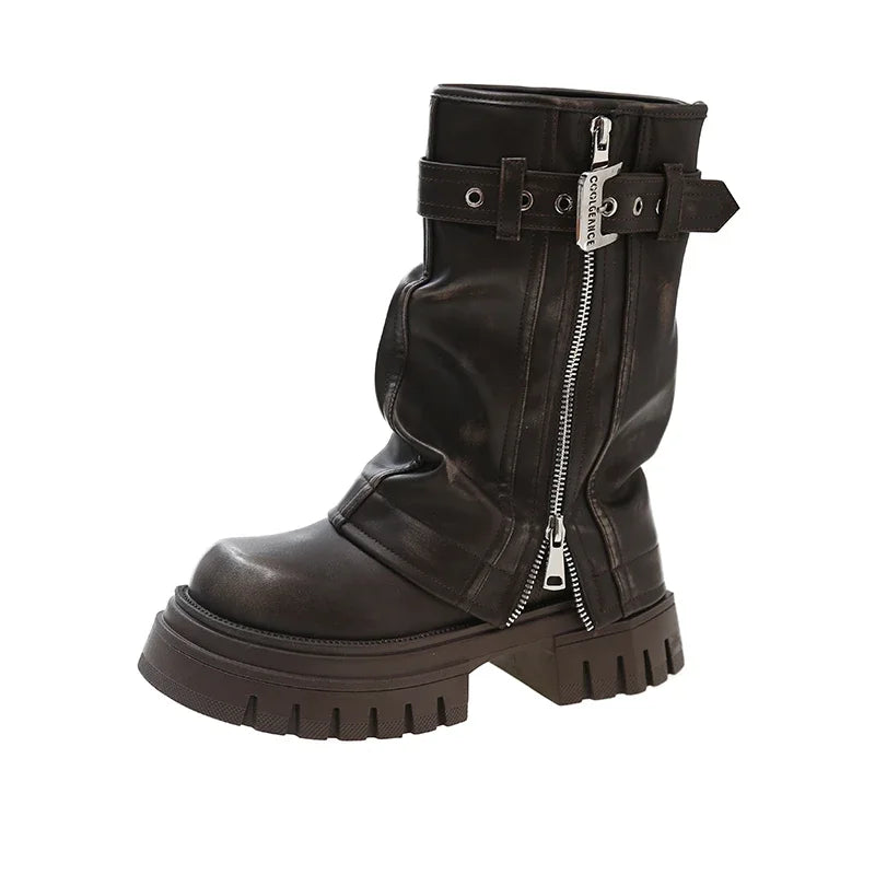 Lune London | Ankle High Combat Boots