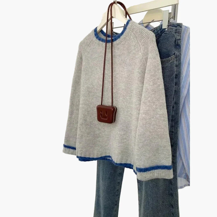 Lune London | Casual knit sweater for autumn - Comfortable leisure sweater with round neck