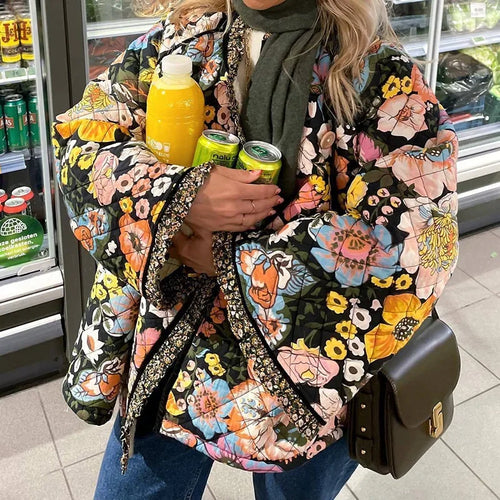 Lune London | Floral Quilted Coat