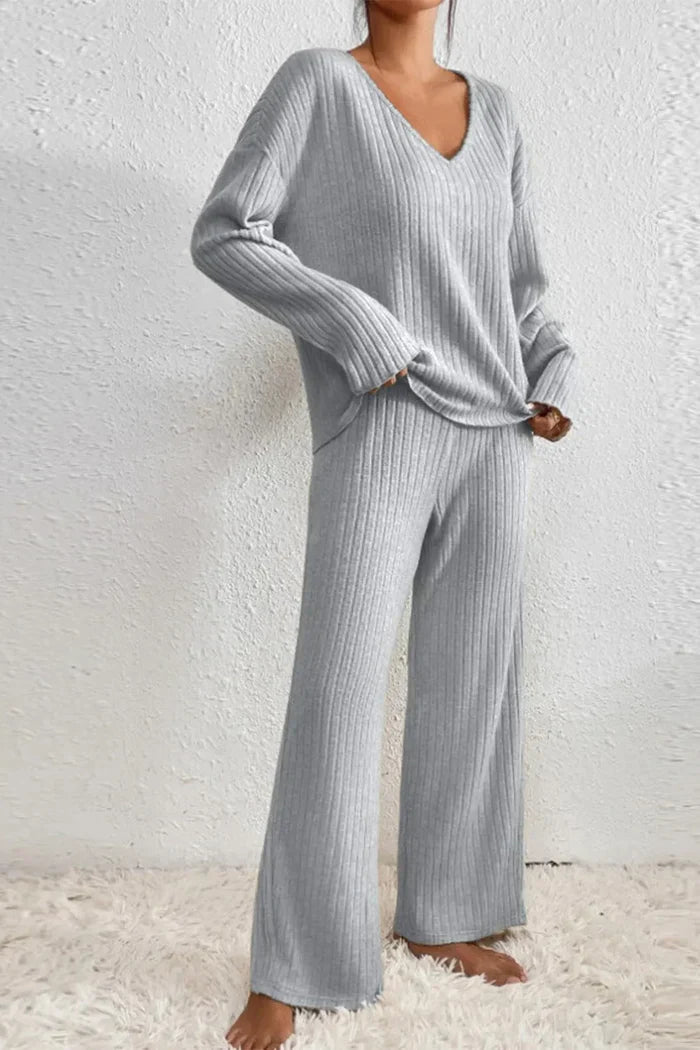 Lune London | Women's Ribbed Two-Piece Loungewear Set