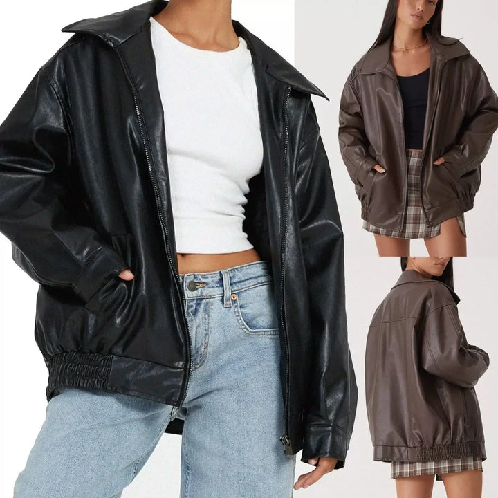 Lune London | Oversized Leather Jacket