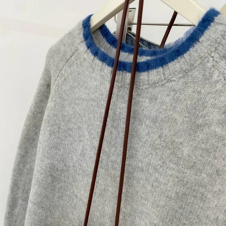 Lune London | Casual knit sweater for autumn - Comfortable leisure sweater with round neck