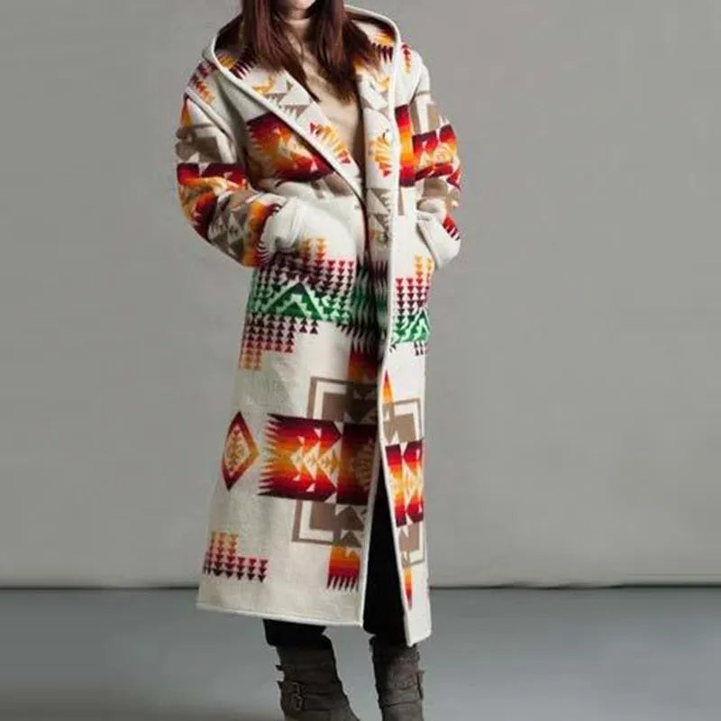 Lune London | Long coat in ethnic style