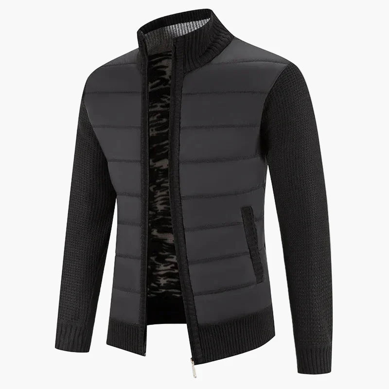 Lune London | Quilted knit jacket with zipper - Urban casual style for everyday life and leisure