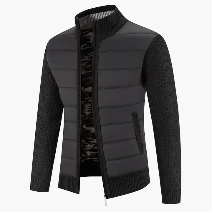 Lune London | Quilted knit jacket with zipper - Urban casual style for everyday life and leisure