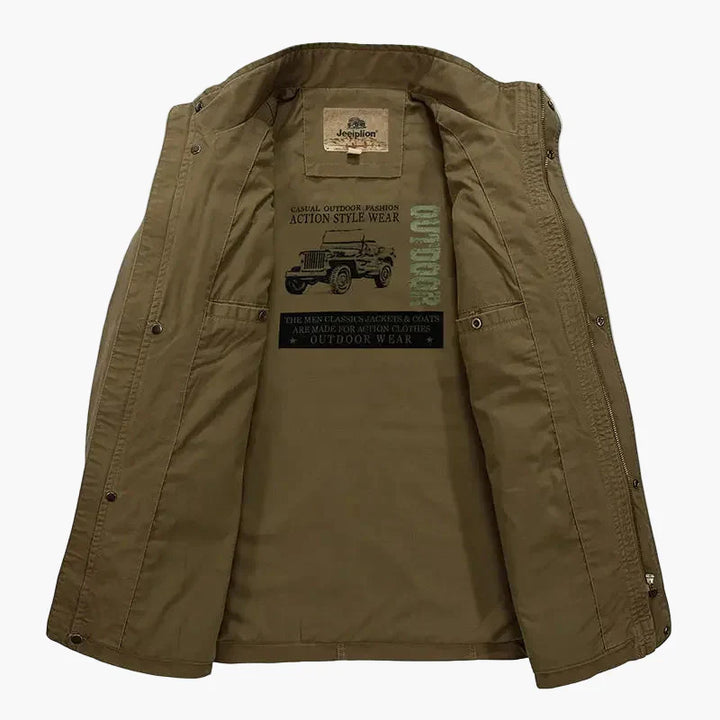 Lune London | Transitional outer jacket with high collar and multiple pockets - Casual fashion for everyday wear and leisure