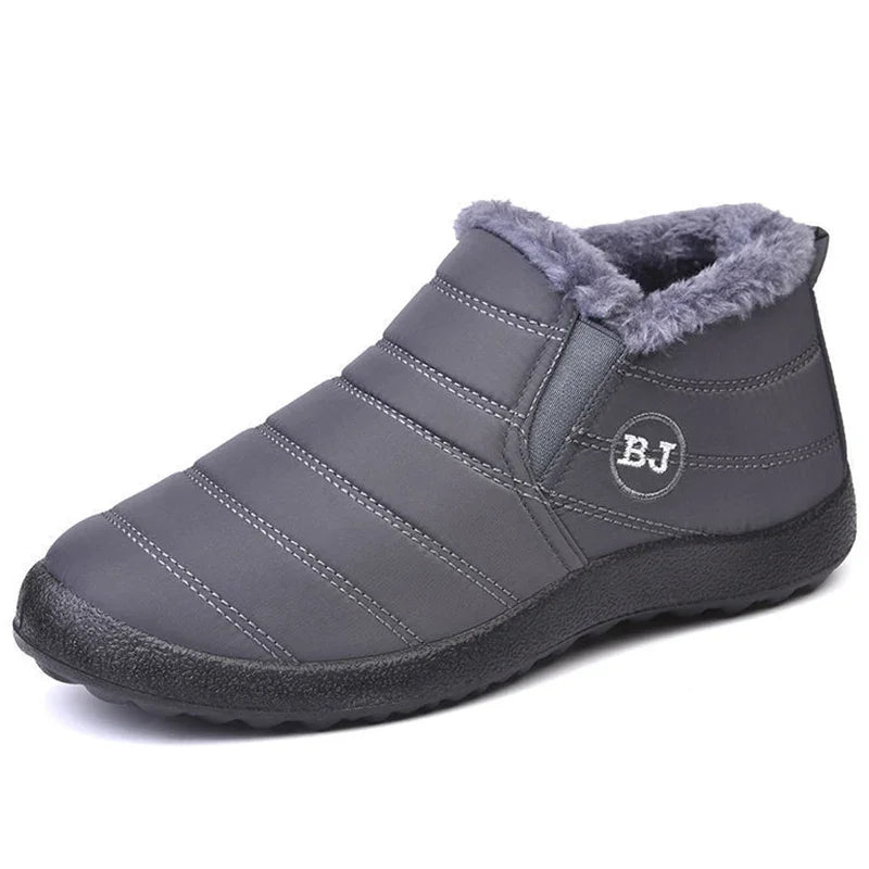 Lune London | Ankle boots - Padded Waterproof - Slip-on - Plush Covered - Flat Sole