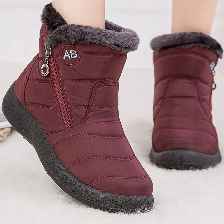 Lune London | Snow Boots - Mid-Calf - Water Resistant - Faux Fur Lined - Side Zipper