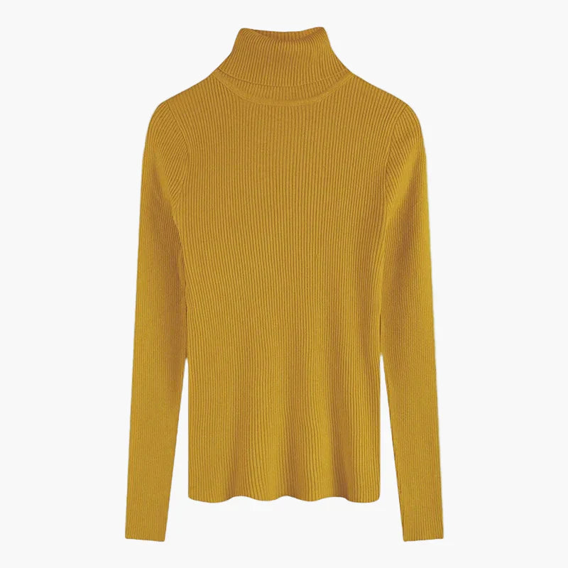 Lune London | Basic ribbed turtleneck sweater with long sleeves - Versatile autumn and winter look