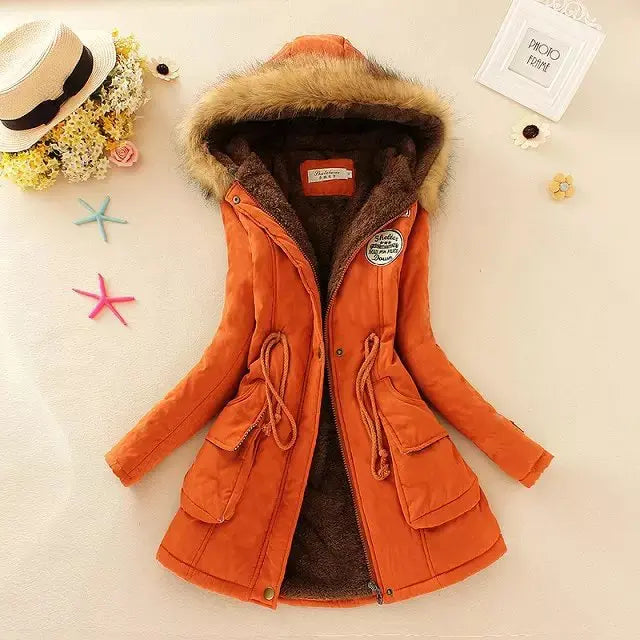 Lune London | Warm Padded Winter Jacket with Hood for Women