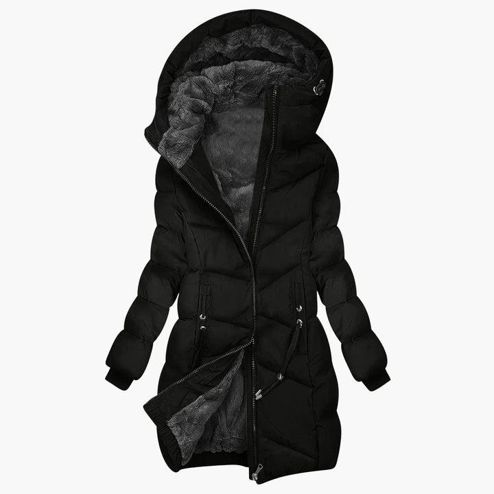 Lune London | Long Winter Down Coat with Hood - Windproof, Warm Outdoor Parker