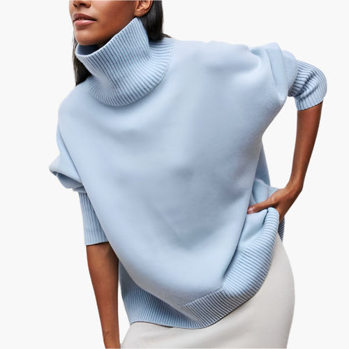 Lune London | Turtleneck sweater with voluminous sleeves - Elegant style for everyday and the office