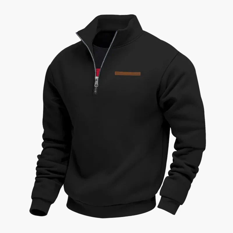 Lune London | Half-zip sweatshirt Leisure pull with high collar - Perfect for travel and everyday life