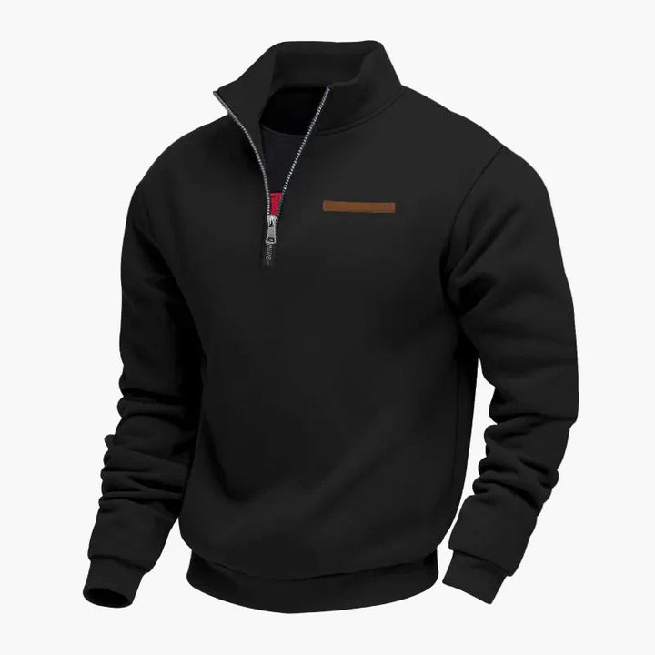Lune London | Half-zip sweatshirt Leisure pull with high collar - Perfect for travel and everyday life