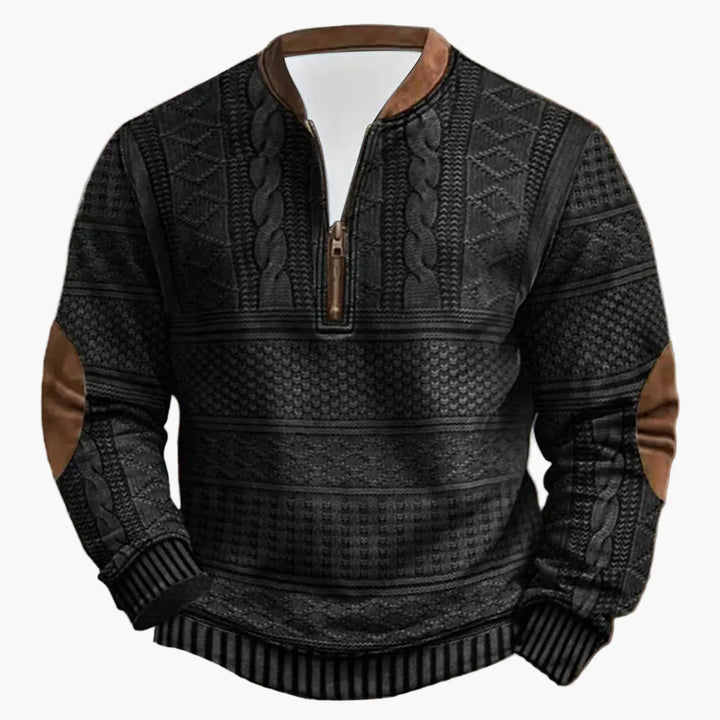 Lune London | Casual outdoor sweater with high collar and zipper - Trendy sweatshirt for everyday and leisure