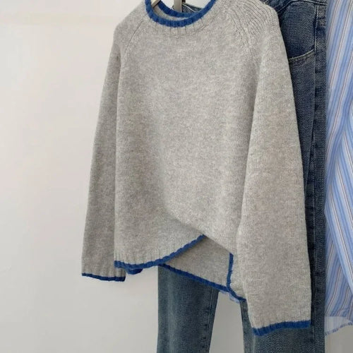 Lune London | Casual knit sweater for autumn - Comfortable leisure sweater with round neck