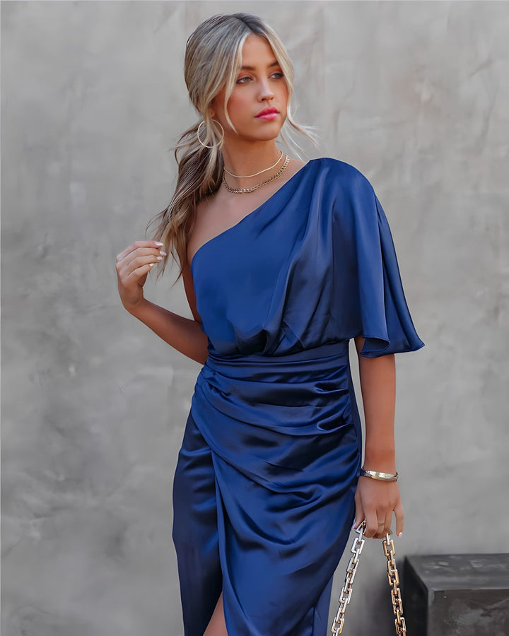 Lune London | Elegant One Shoulder Evening Dress
