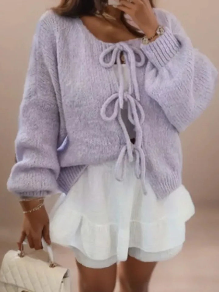 Lune London | Cardigan with bow closure for a Bohemian look