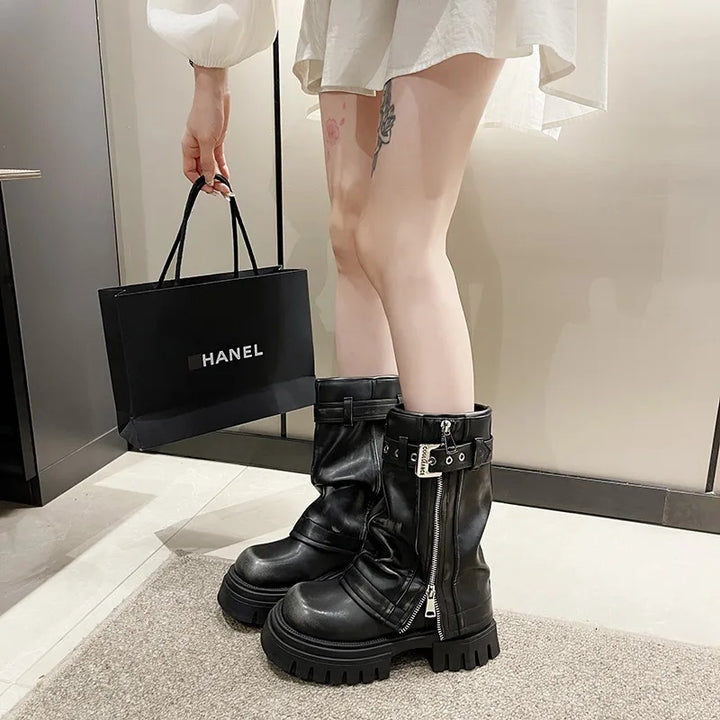 Lune London | Ankle High Combat Boots