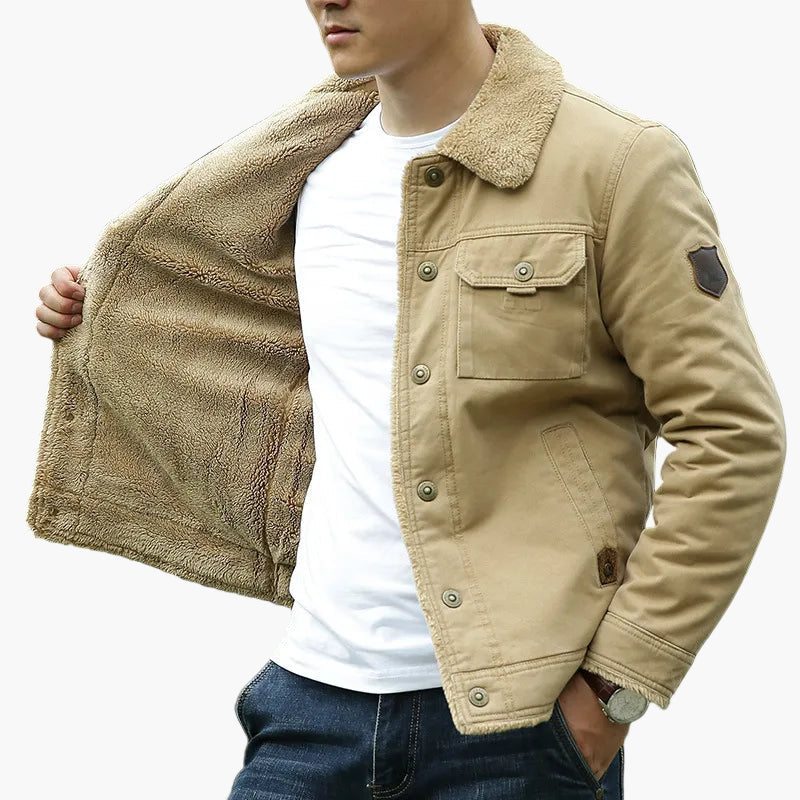 Lune London | Fleece collar leisure jacket - Fashionable outdoor transitional jacket for everyday and adventure