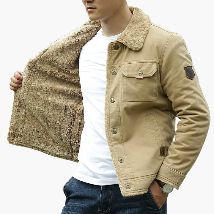 Lune London | Fleece collar leisure jacket - Fashionable outdoor transitional jacket for everyday and adventure