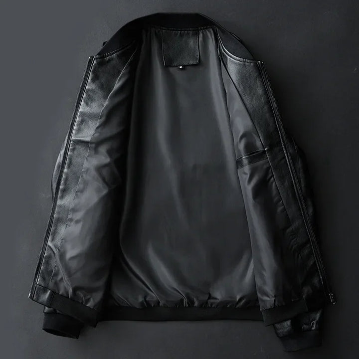 Lune London | Leather Bomber Jacket Darel