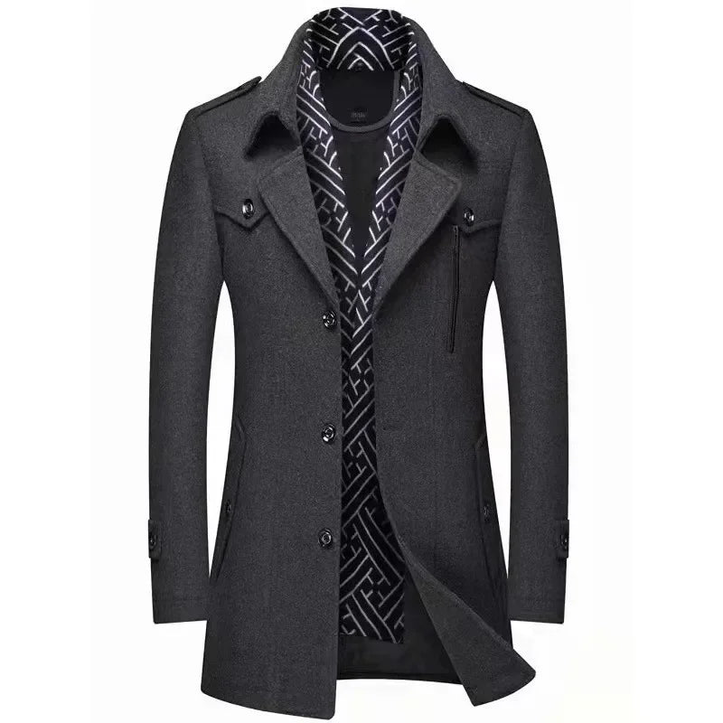 Lune London | Elegant business coat winter long classic modern leisure coat