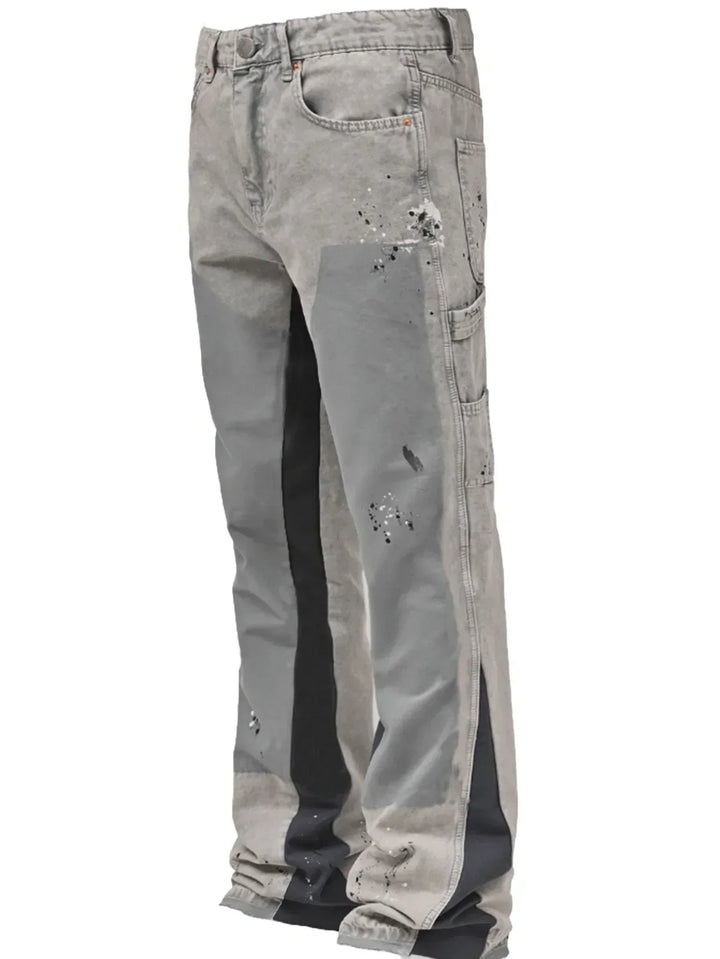 Chic Und Stil | Flared Jeans In Layered Look for Men