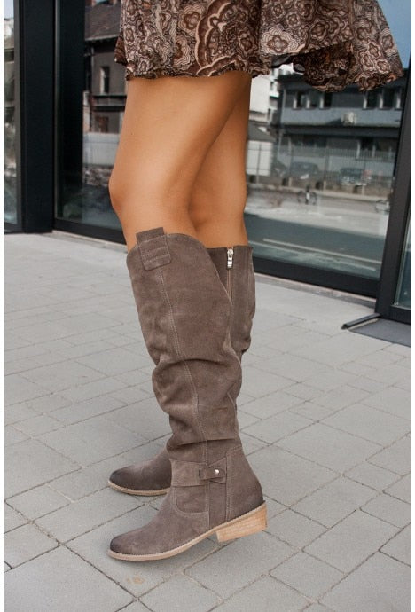 Lune London | Vintage knee-high sturdy and comfortable boots for women