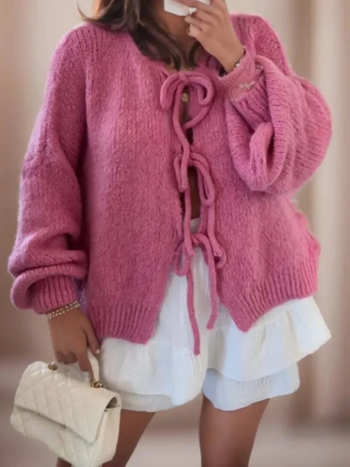 Lune London | Cardigan with bow closure for a Bohemian look