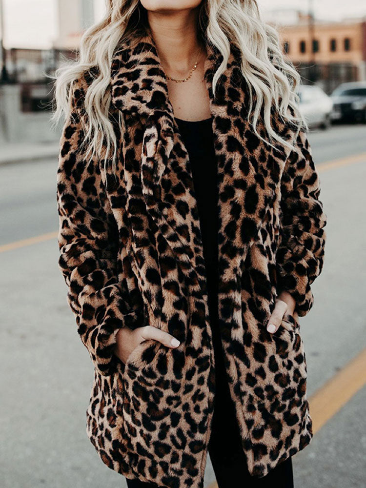 Lune London | Leopard Pattern Women's Winter Coat
