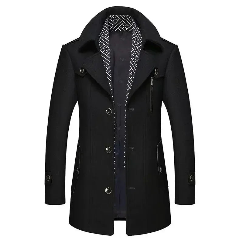 Lune London | Elegant business coat winter long classic modern leisure coat