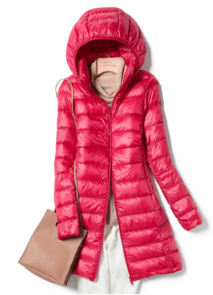 Lune London | Lightweight winter jacket for women with removable hood