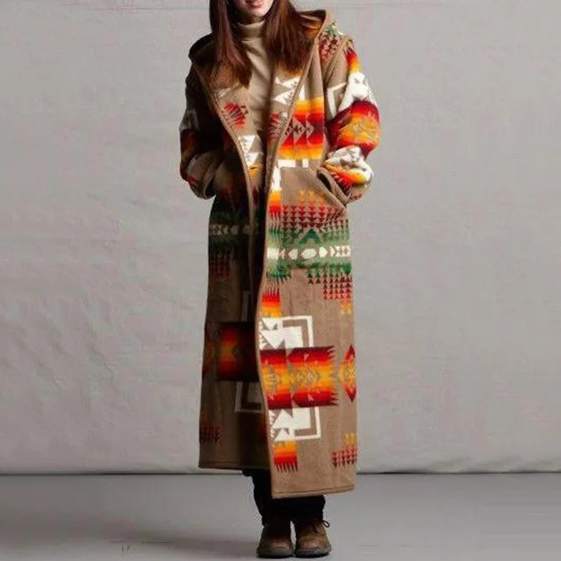 Lune London | Long coat in ethnic style