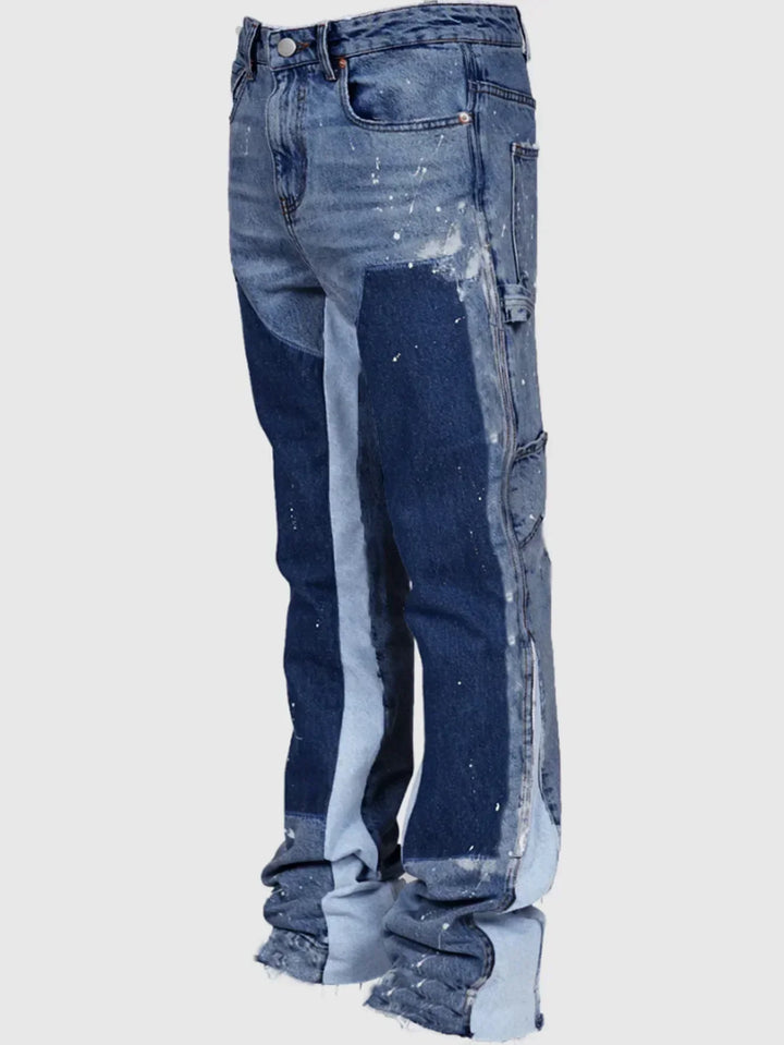 Chic Und Stil | Flared Jeans In Layered Look for Men