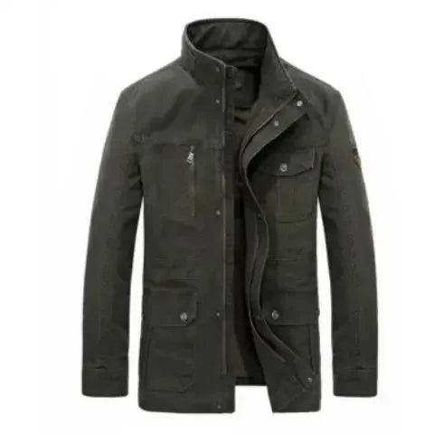 Lune London | Transitional outer jacket with high collar and multiple pockets - Casual fashion for everyday wear and leisure