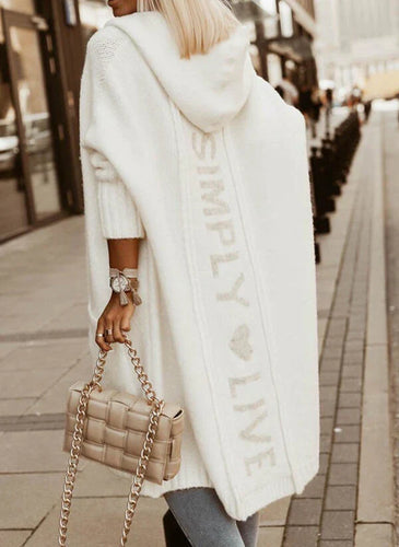 Lune London | Long cardigan with hood