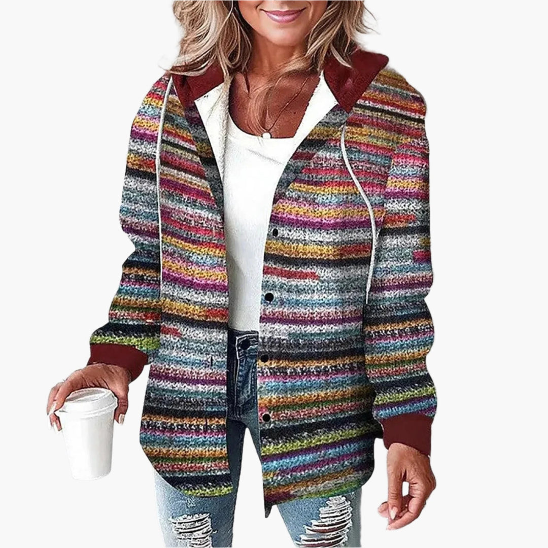 Lune London | Casual checked jacket with hood - Casual autumn-winter style