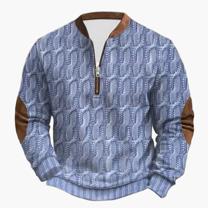 Lune London | Outdoor Leisure Sweater with High Collar and Zip - Elegant Long Sleeve Sweater for Daily Life and Adventure