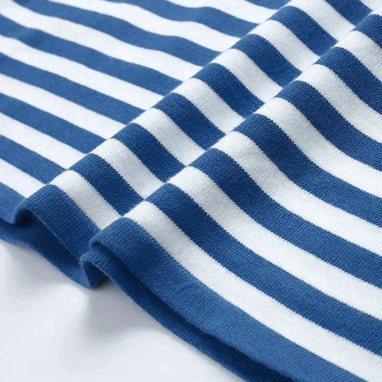 Lune London | Elegant Striped T-Shirt Light Fabric